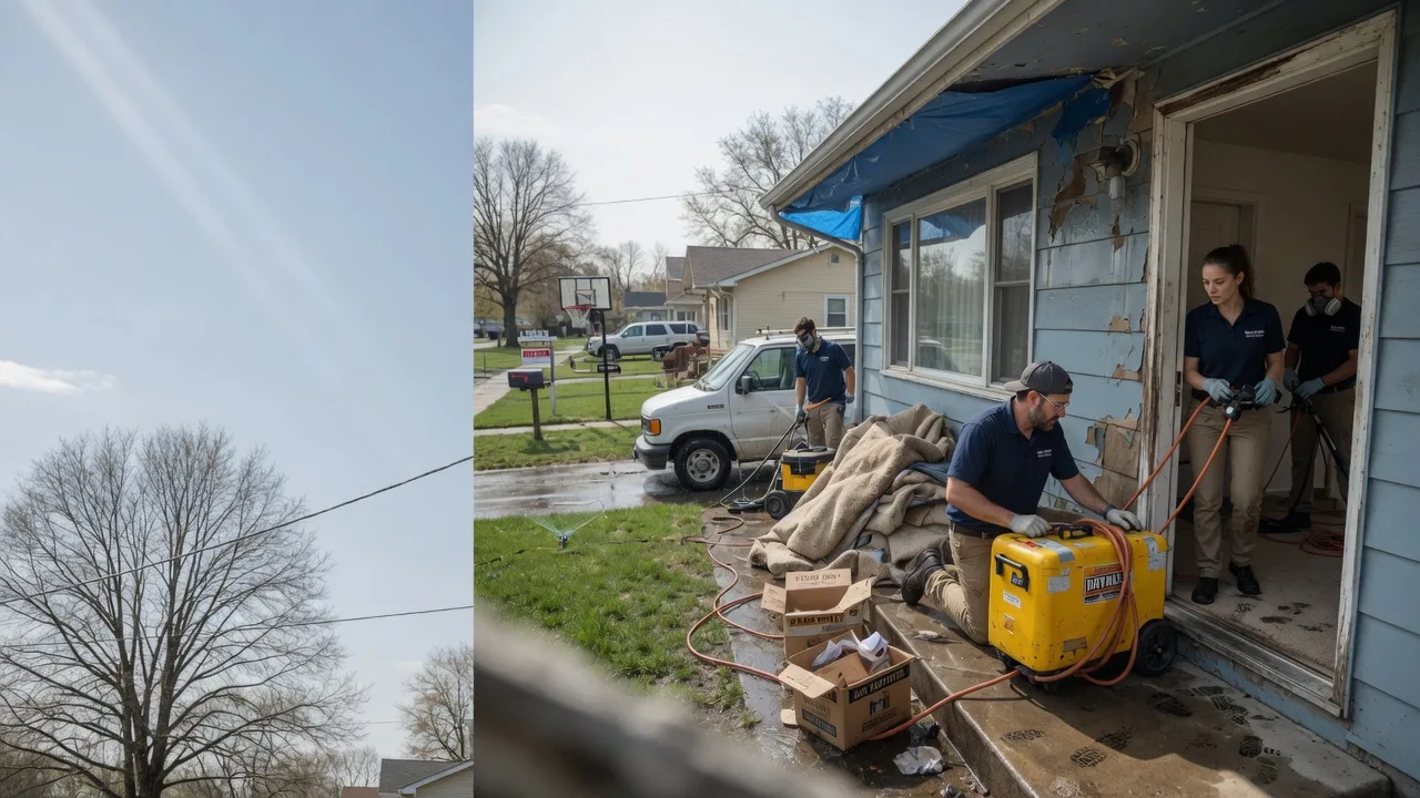 Basement Flood Cleanup in Ridge Farm, IL near me